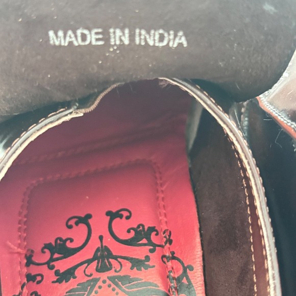 Red Tape Men's Cordovan Patent Leather Pointed Toe Loafer Dress Shoes 12 US - Picture 9 of 15